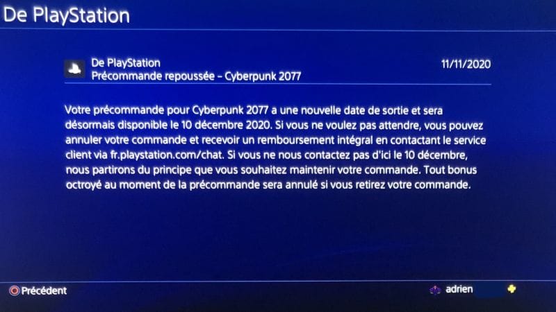 Cyberpunk encore reporté :/