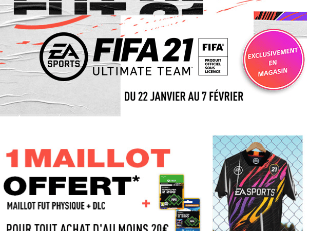 offre sur le jeu FIFA 21!