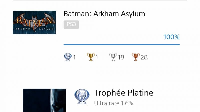 4e platine : BATMAN - ARKHAM ASYLUM