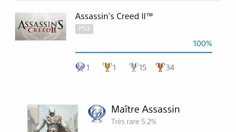 7e platine : ASSASSIN'S CREED II