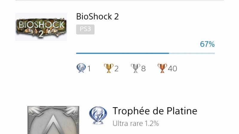 13e platine : BIOSHOCK 2