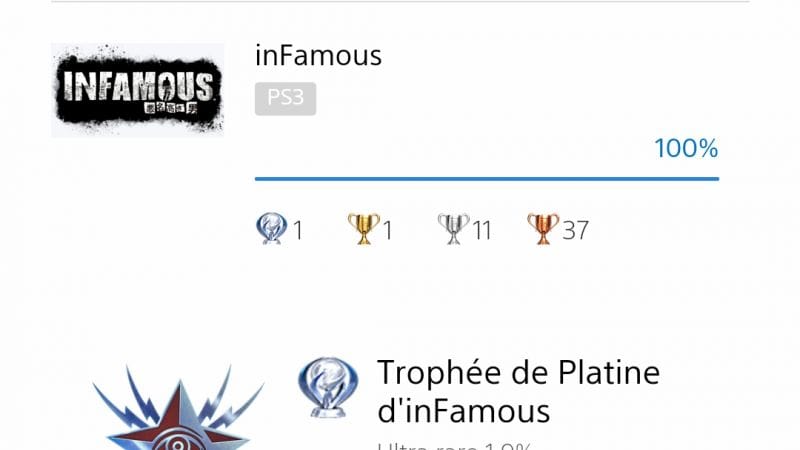 20e platine : INFAMOUS