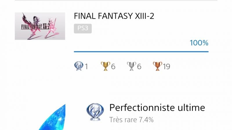 25e platine : FINAL FANTASY XIII-2