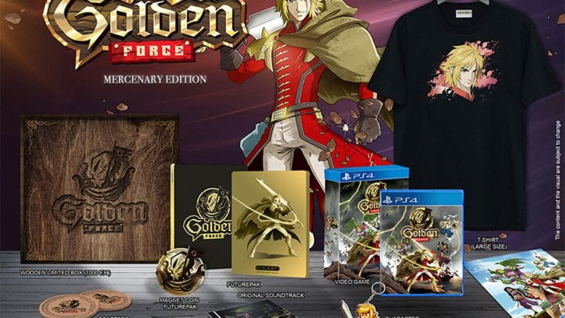 Détail de l'édition collector du jeu GOLDEN FORCE