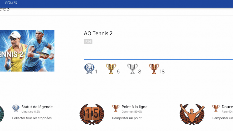 Platine 212 : AO Tennis 2