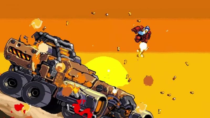 Bande-annonce Mighty Goose : un run and gun explosif dont l'héroïne est une oie - jeuxvideo.com