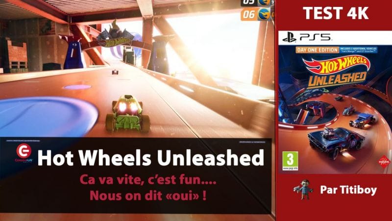 [TEST 4K] Hot Wheels Unleashed sur PS5 - Ca va vite, c'est FUN... et de belles vibrations !