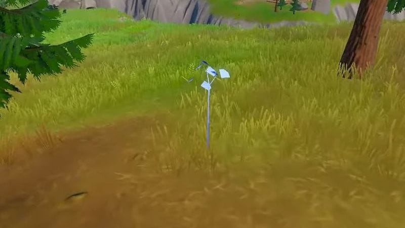 Planter des jeunes arbres dans un cratère sur Fortnite, défi saison 2 chapitre 3