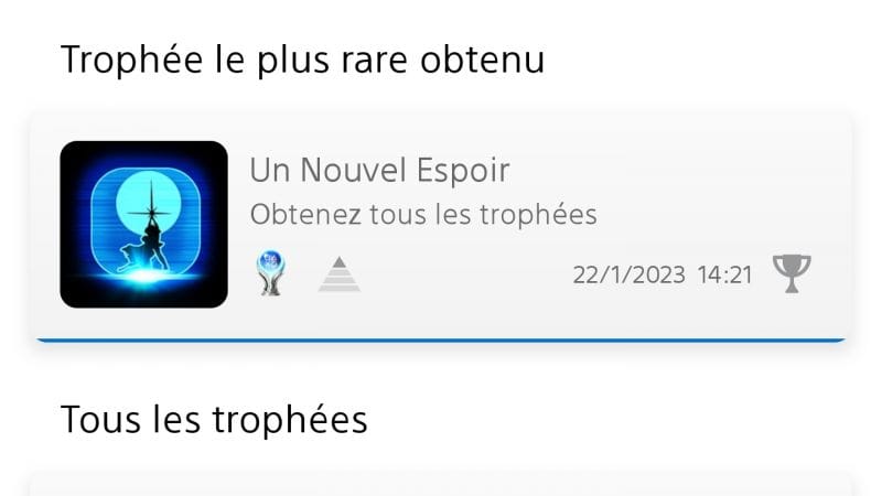 Mon trophée platine #40 !