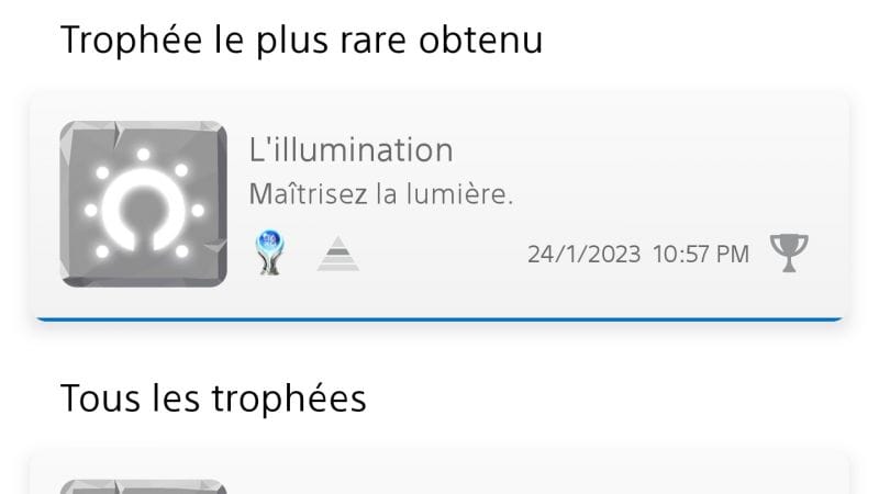 Mon trophée platine #41 !