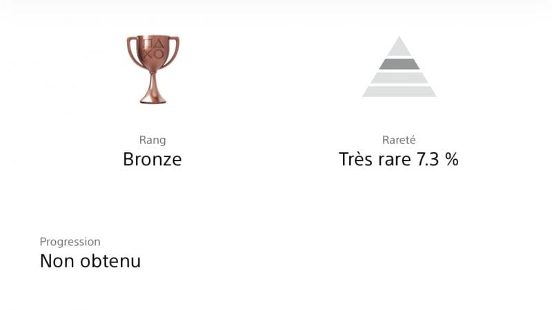 Trophée impossible à débloquer