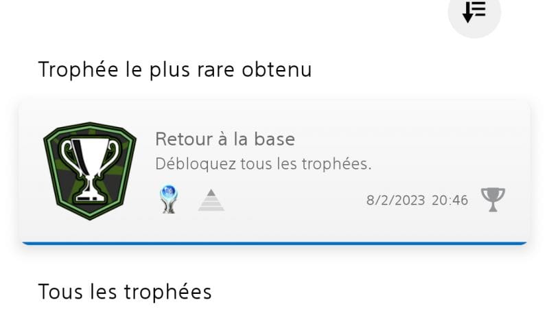 Mon trophée #42 !