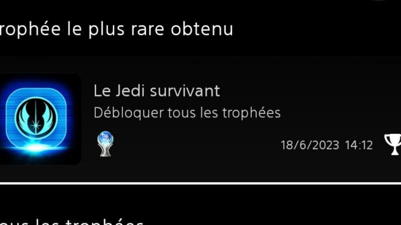 Mon Platine #50 Star Wars Jedi : Survivor