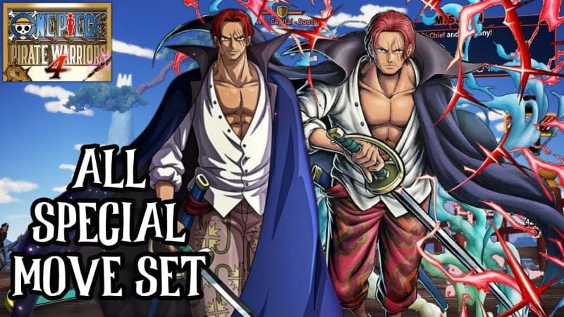 All Shanks Film: Red Special Move Set - One Piece: Pirate Warriors 4