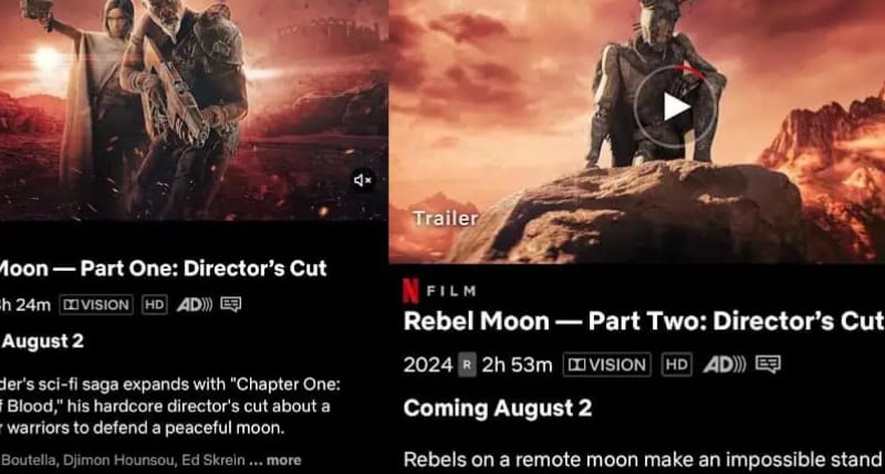 Lune rebelle : Director's Cut est incroyablement long