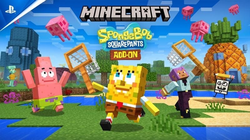 Minecraft - SpongeBob Add-on Launch Trailer | PS4 Games