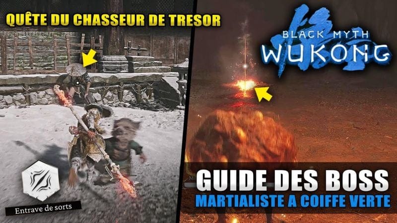 Black Myth Wukong : Quête du Chasseur de Trésor (BOSS Martialiste à Coiffe Verte) Stratégie & Combat