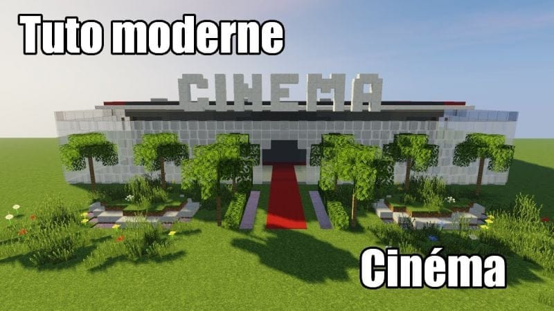 Minecraft - Tuto ville moderne #26 - Cinema 1/2