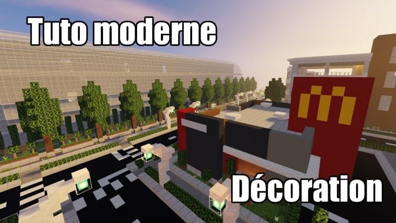 Minecraft - Tuto ville moderne #28 - Décoration et aménagement