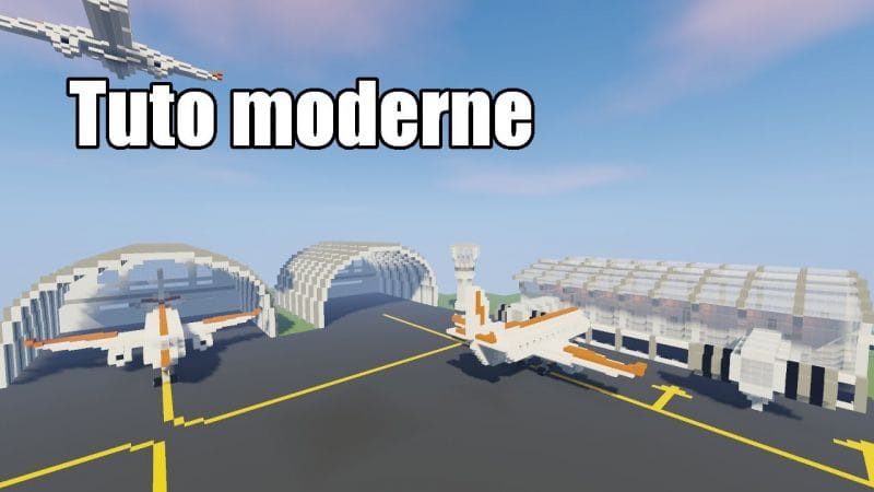 Minecraft - Tuto ville moderne #32 - L'aéroport 1/3