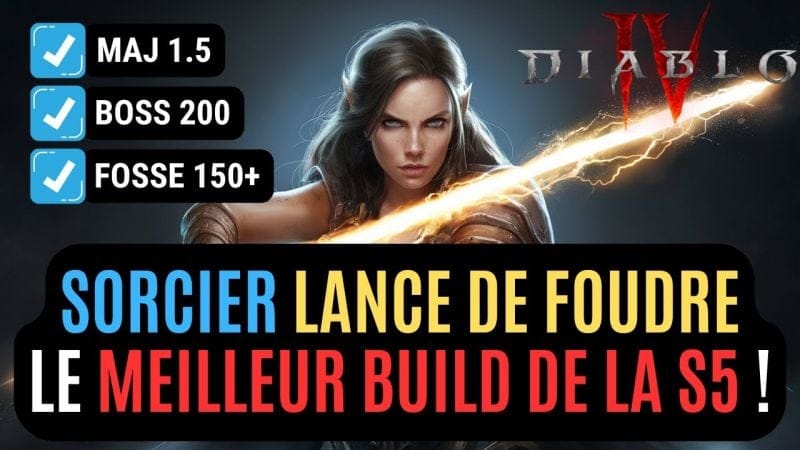 Le Build TierS+ Du Sorcier Lance De Foudre Qui Efface Toute La Concurrence Dans Diablo IV !