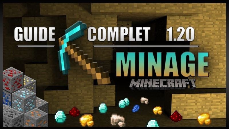 Le guide ULTIME sur le MINAGE en 1.20 sur Minecraft en SURVIE ! [Minage optimisé, minerais, ...]