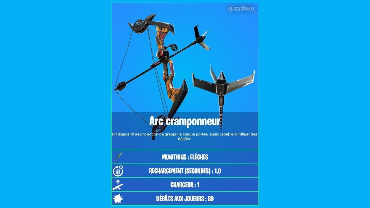 Arc Grappin dans Fortnite, comment l'obtenir ?