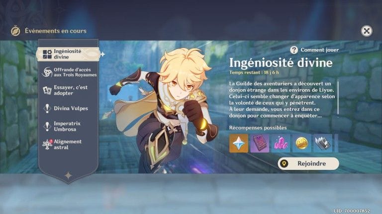 Genshin Impact, notre guide de l'événement "Ingéniosité divine" : Super Genshin Maker ?