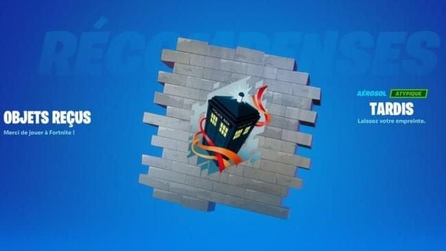 Fortnite : Spray Tardis de Doctor Who, comment le récupérer - Fortnite - GAMEWAVE