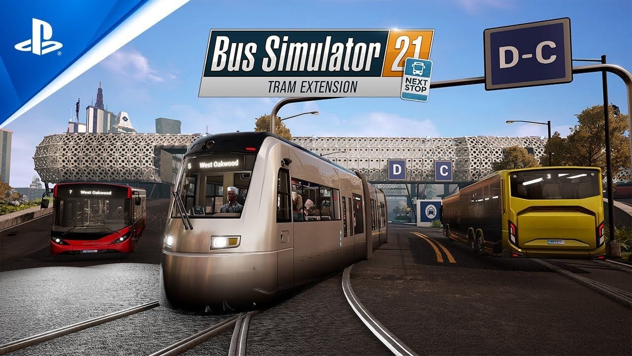 Bus Simulator 21 Next Stop - Official Tram Extension Release Trailer | PS5  & PS4 Games