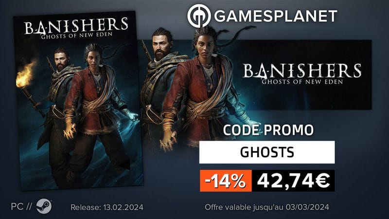 Code promo Gamesplanet : Banishers: Ghosts of New Eden en précommande à -14%, avec The Surge offert