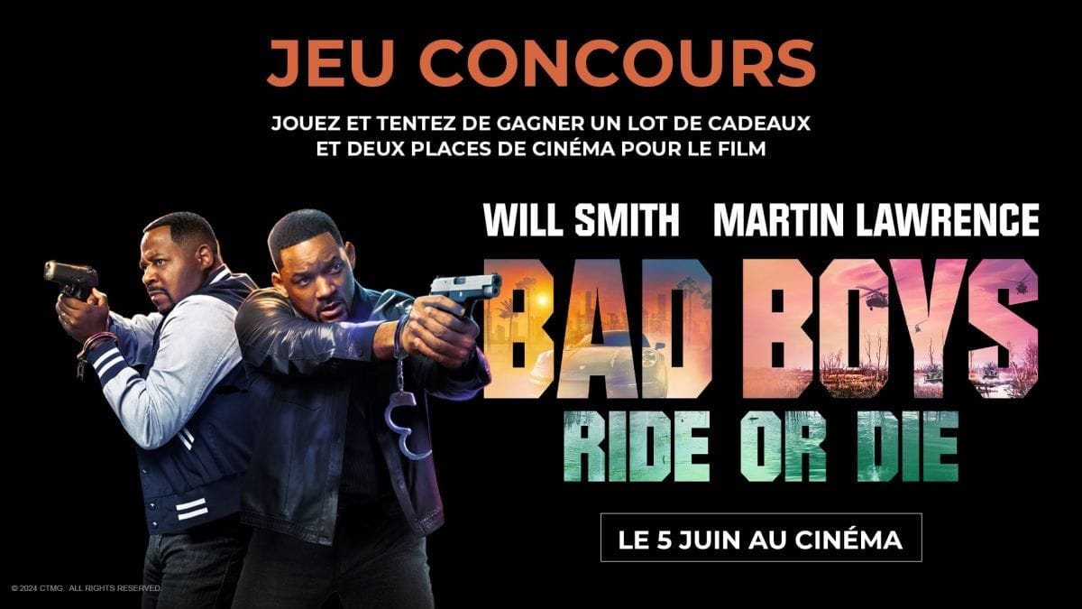 Jouez et tentez de remporter des goodies et deux places de cinéma pour BAD BOYS : RIDE OR DIE