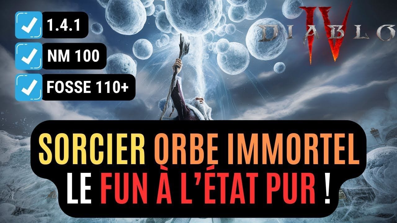 Le Meilleur Build Sorcier Orbe Gelé Immortel De La Saison 4 Est Terriblement Amusant Et Efficace !