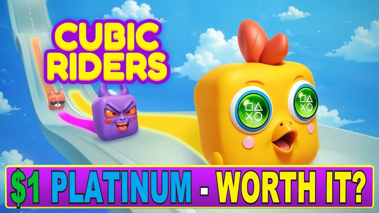 New Easy $1 Platinum Game PS4, PS5 - Worth It? | Cubic Riders Quick Trophy Guide