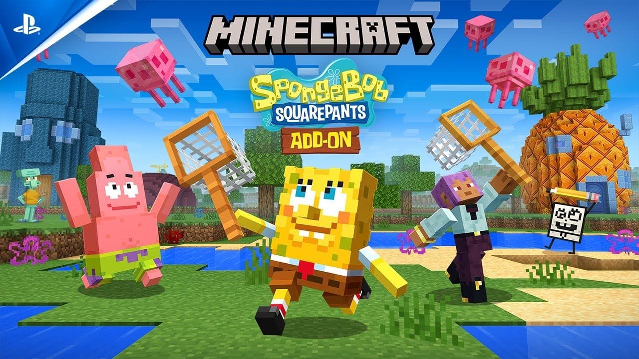 Minecraft - SpongeBob Add-on Launch Trailer | PS4 Games