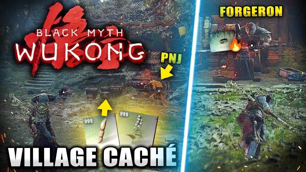 Black Myth Wukong : Débloquer le VILLAGE SECRET DES PNJ 🔥 FORGERON & POTAGER (Ruyi / Zodiaque)