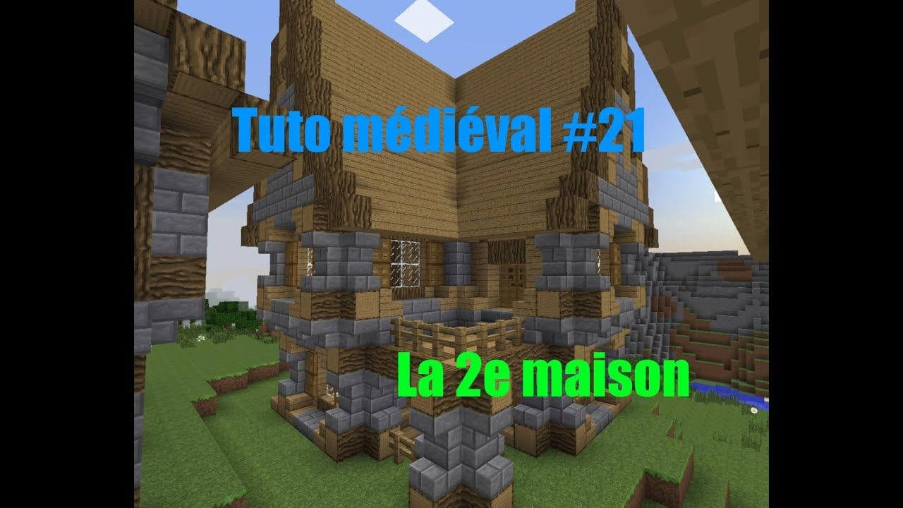 Minecraft - Construire un village médiéval de A à Z #21 - La deuxieme maison 2/2