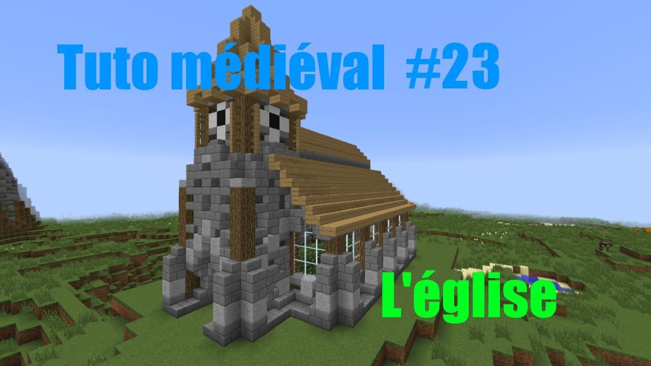 Minecraft - Construire un village médiéval de A à Z #23 - L'église 1/2