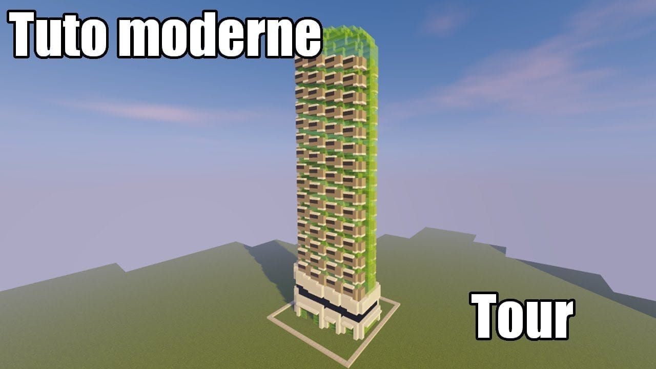 Minecraft - Tuto ville moderne #29 - La tour