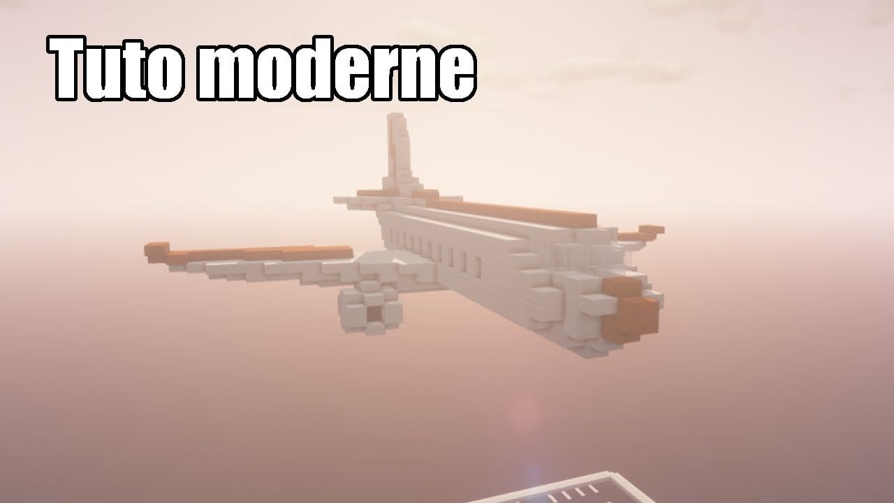 Minecraft - Tuto ville moderne #35 - L'avion