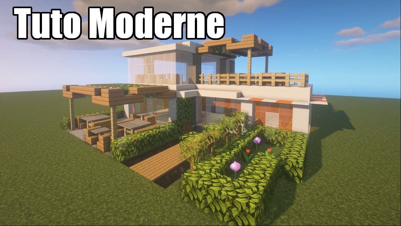 Minecraft - Tuto ville moderne #36 - Le Restaurant de Luxe