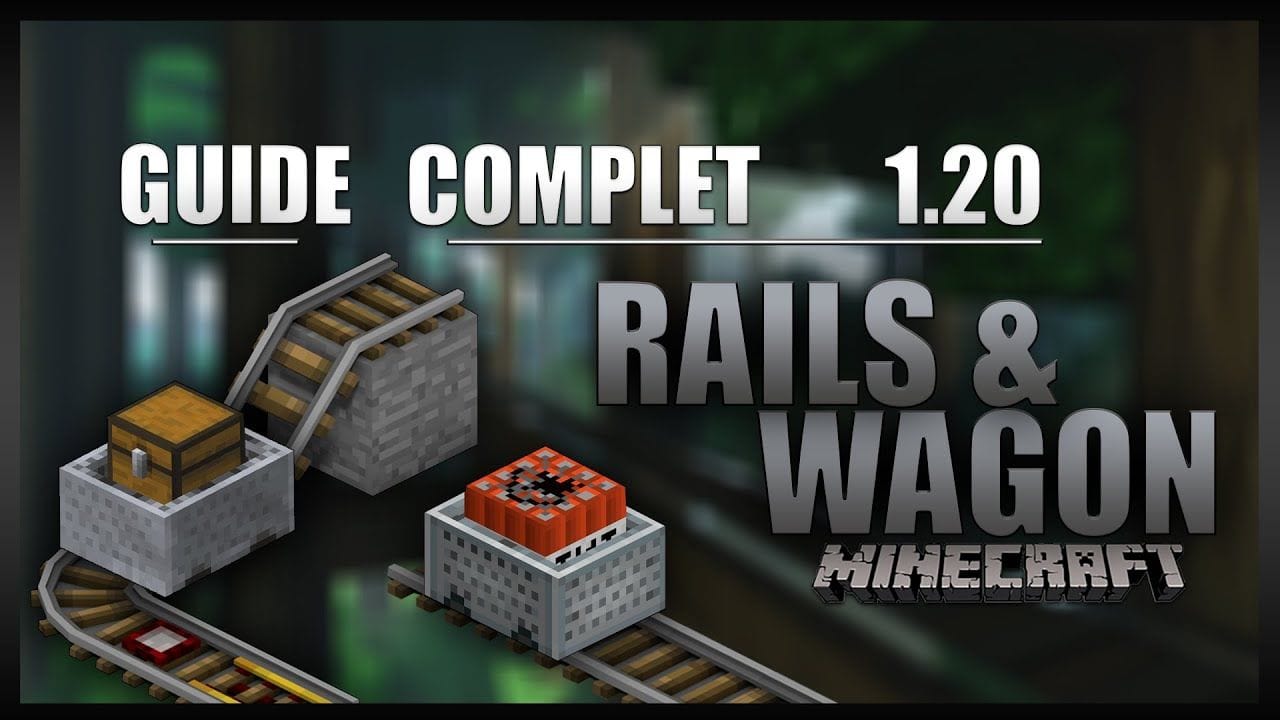 Le guide ULTIME sur les RAILS et WAGONS en 1.20 sur Minecraft en SURVIE ! [Minecart, train, ...]