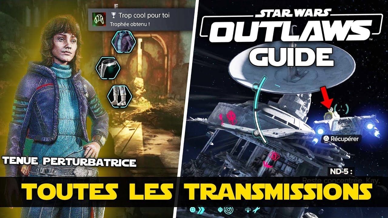 Star Wars Outlaws : Débloquer l'équipement PERTURBATRICE (🏆 Trop Cool Pour Toi) GUIDE TRANSMISSIONS