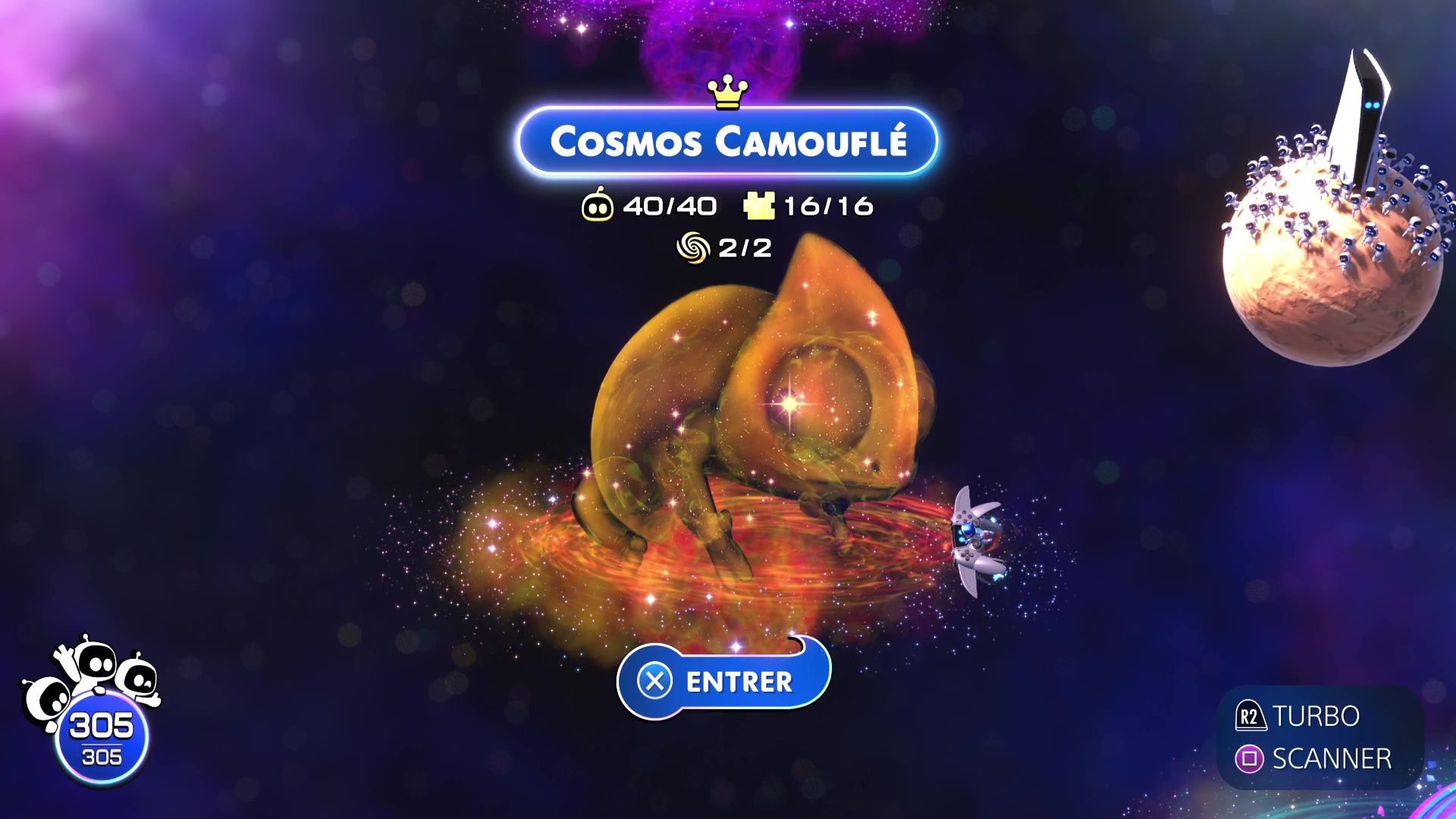 Tous les Bots du Cosmos Camouflé | Guide Astro Bot